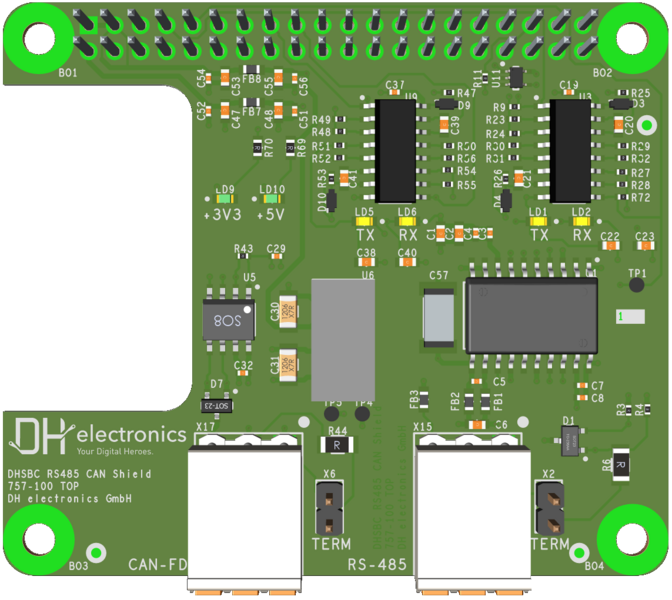 DHSBC RS485 CAN Shield